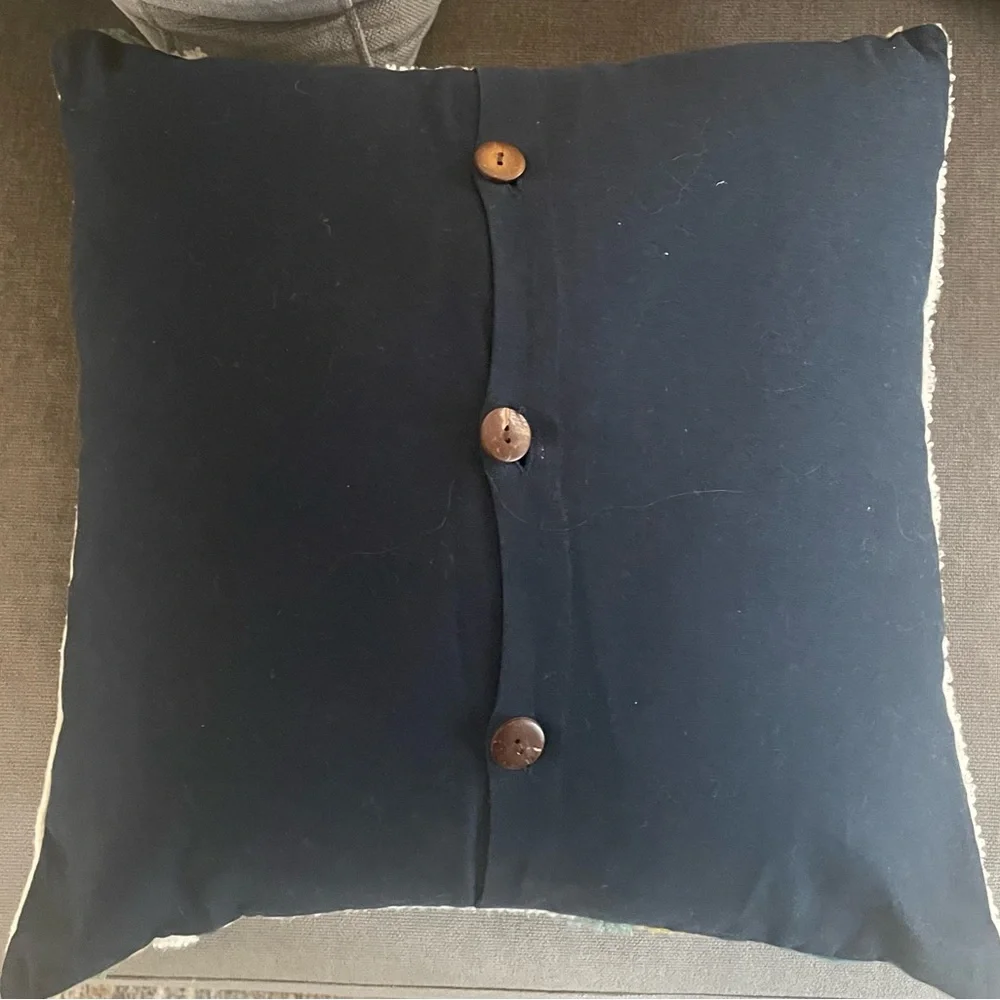 Pair of West Elm abstract pillows